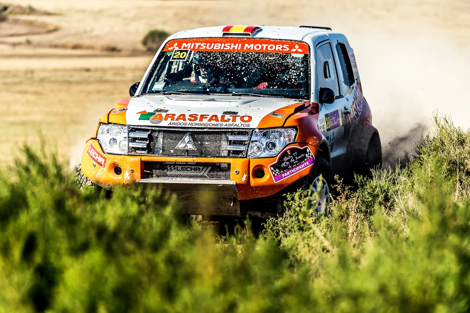 Vehículo del Cierzo Rally durante la prueba